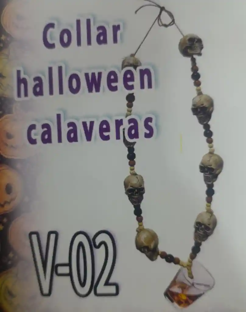 Collar Calavera Con Copa