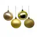Bolas Navideñas Dorado Champagne 40pzs 7cm Expressions