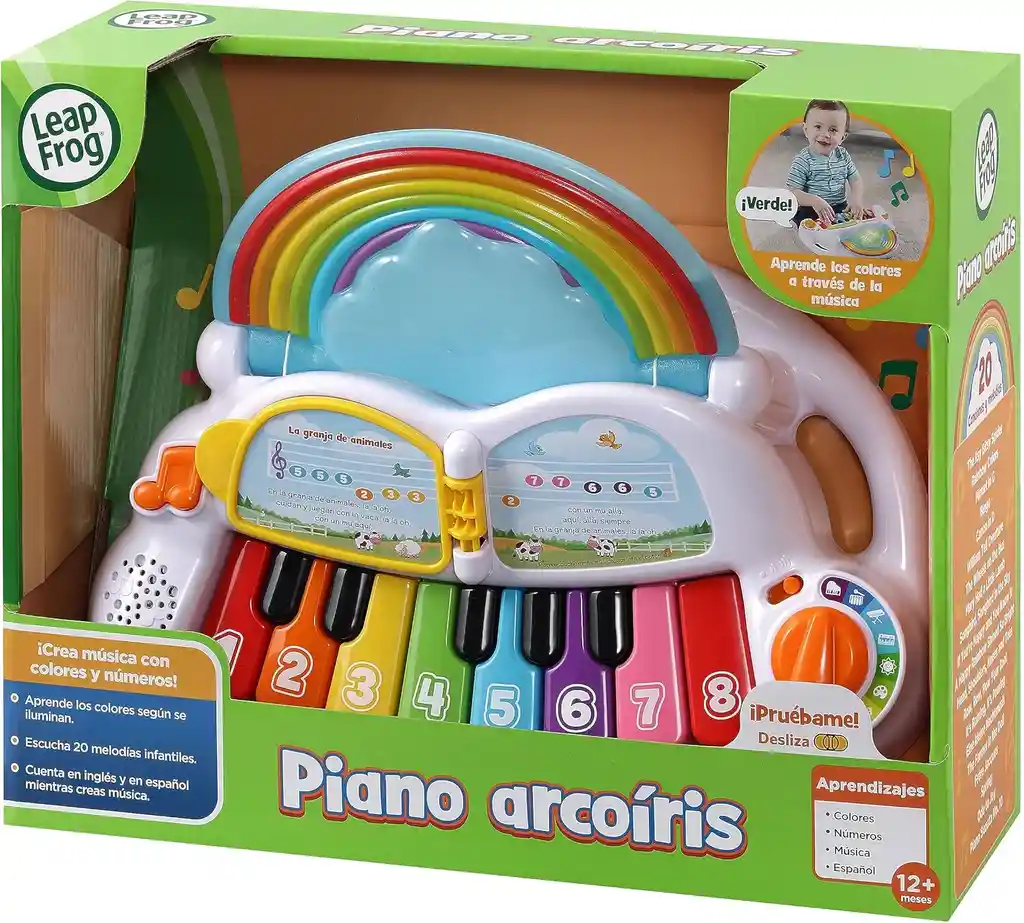 Juguete Estimulación Piano Arcoíris Musical Para Niños