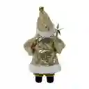 Santa Expressions De Pie 12x22cm Dorado