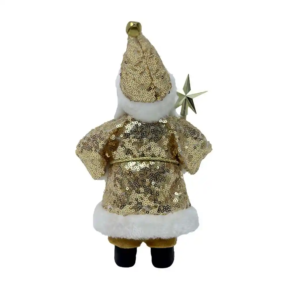 Santa Expressions De Pie 12x22cm Dorado