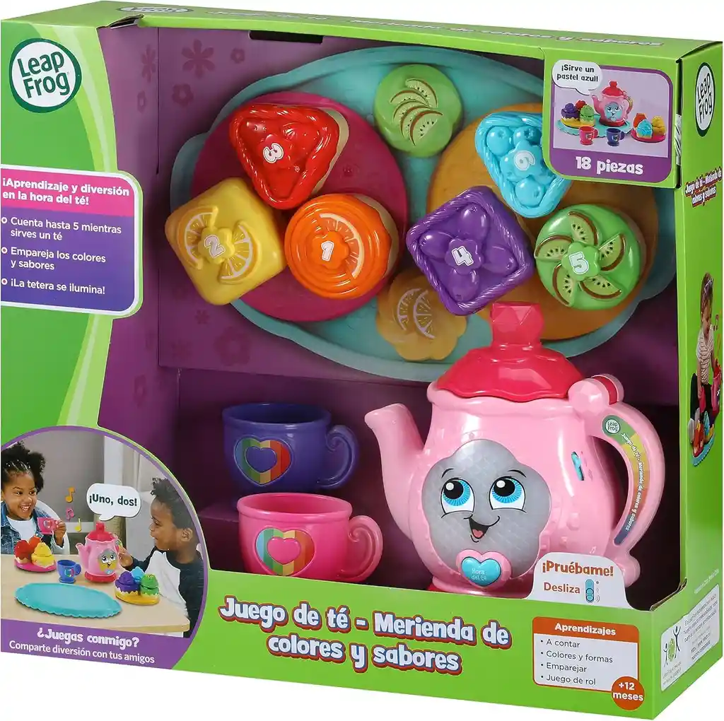 Juego Didáctico De Té Educativo Colores Y Sabores Para Niños
