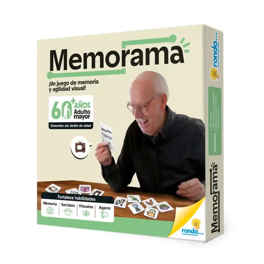 Juego De Mesa Memorama Visual Para Adultos Mayores +60