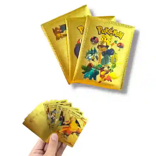 Sobre Cartas Pokémon Doradas X 10 Unidades Aleatorias
