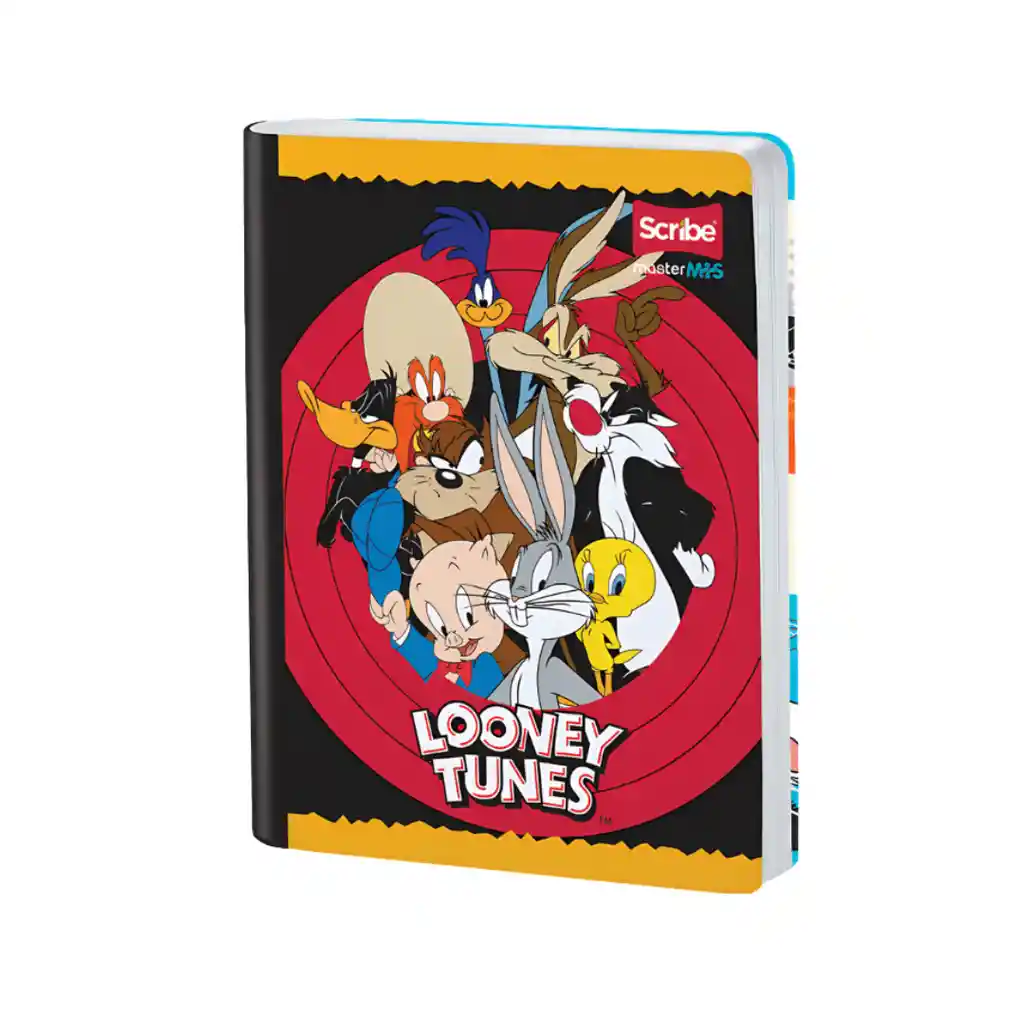Cuaderno Master + 50 Hojas Rayado Looney Tunes