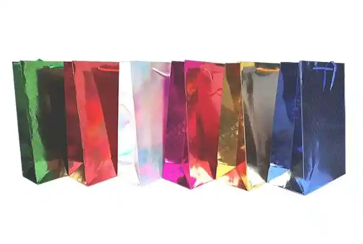 Bolsa De Regalo Metalizada Tamaño 26cm X 33cm