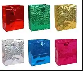 Bolsa De Regalo Metalizada Tamaño 11,5cm X 14,5cm