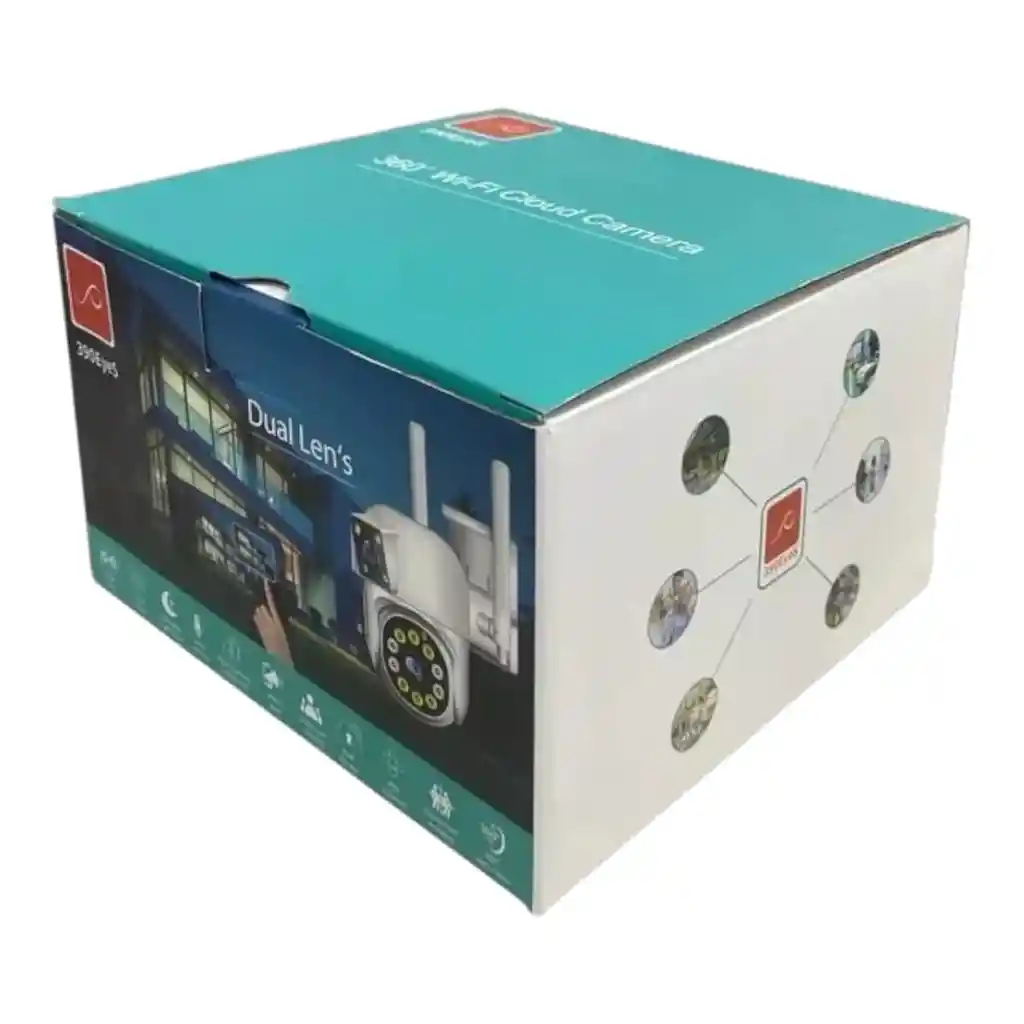 Cámara De Seguridad Exterior Doble Lente Wifi Tc193-ed2d5-xc