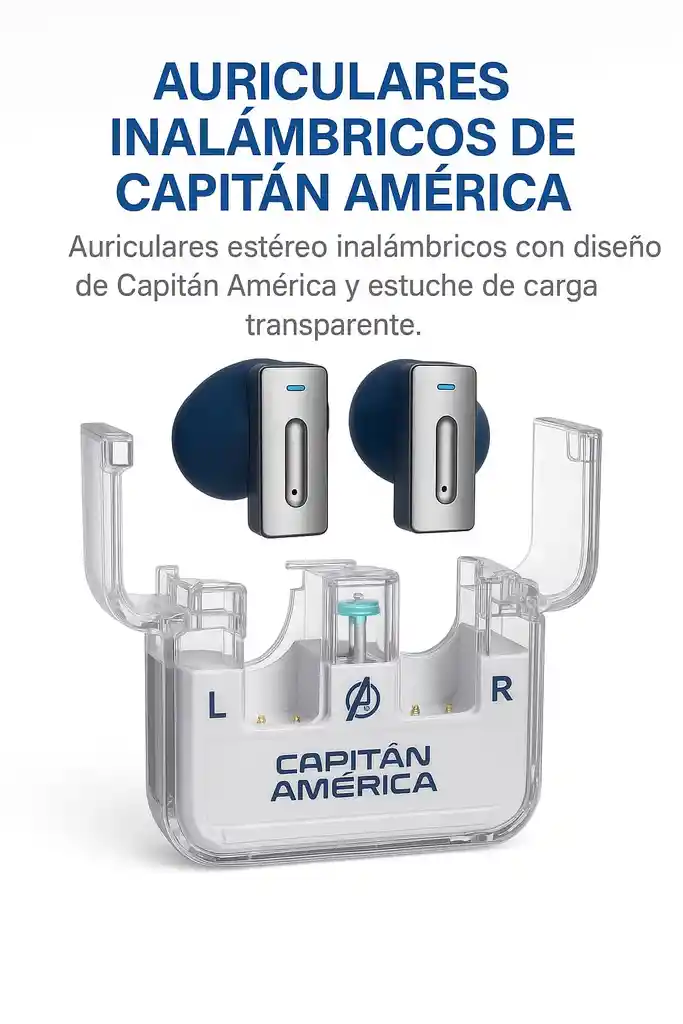 Auriculares Inalámbricos Capitán América Disney Marvel Avengers/mv06