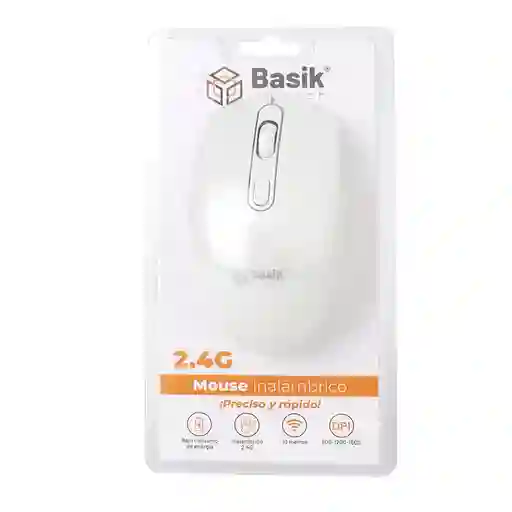 Mouse Inalambrico Basik Tech Blanco