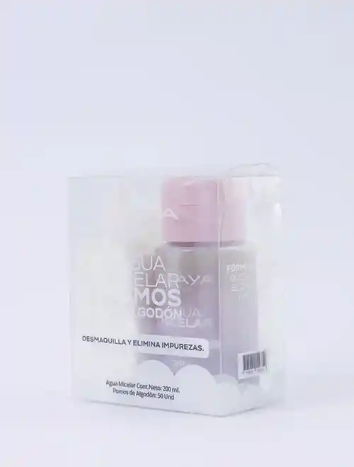 Agua Micelar + Pomos Elaya 💧 Limpieza Facial Completa