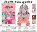 Tocador De Maquillaje Para Niñas Estilo Princesa Con Luz Y Sonido