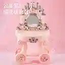 Tocador De Maquillaje Para Niñas Estilo Princesa Con Luz Y Sonido