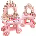 Tocador De Maquillaje Para Niñas Estilo Princesa Con Luz Y Sonido