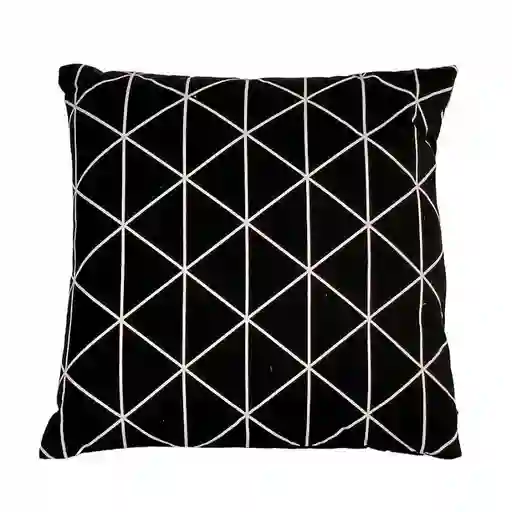 Cojin Concepts Eclectic 45x45cm Negro Algodon