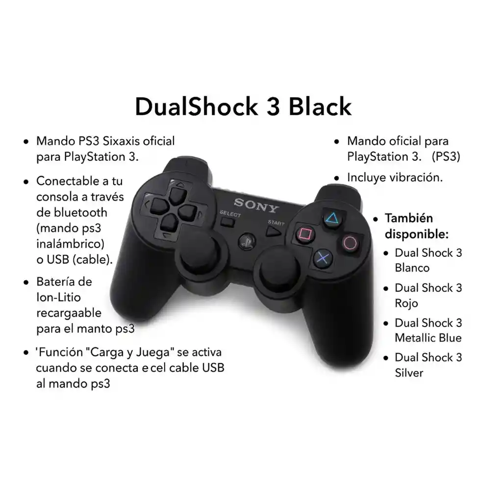 Controlador Inalámbrico Playstation 3