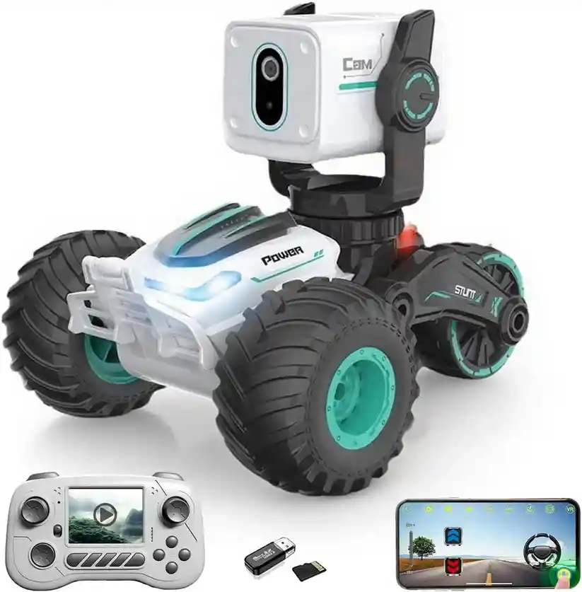 Carro Tanque Con Camara Recargable + Control Remoto