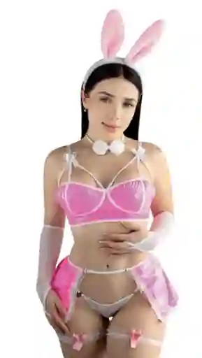 Disfraz De Conejita Lenceria Erotica Para Mujer Ds015