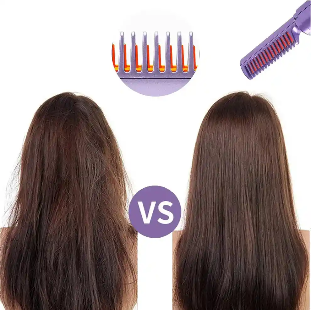 Plancha De Cabello Recargable Usb 2 En 1
