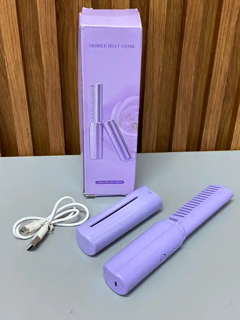 Plancha De Cabello Recargable Usb 2 En 1