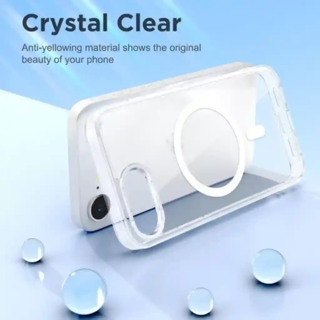 Estuche Transparente Para Carga Magnetica Para Iphone 16e