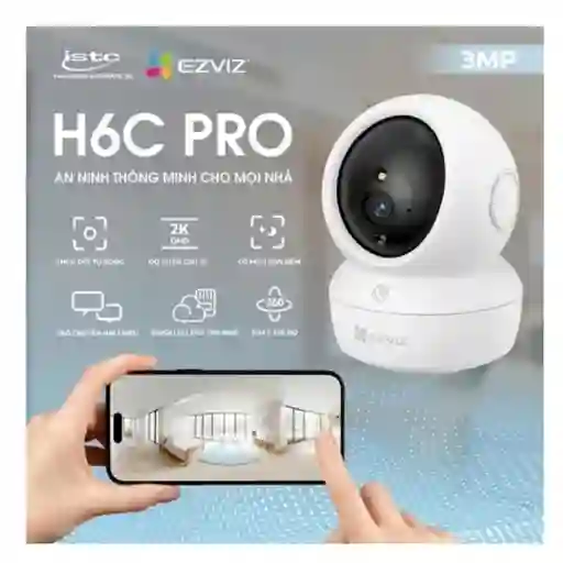 Cámara Ezviz H6c Pro 2k Interior / Visión Nocturna A Color