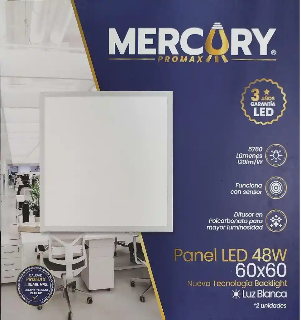 Panel Led 60x60x48w