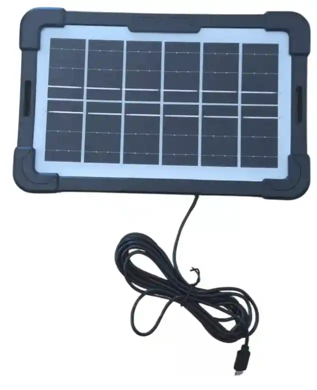 Ventilador Gd-8023 Recargable Panel Solar