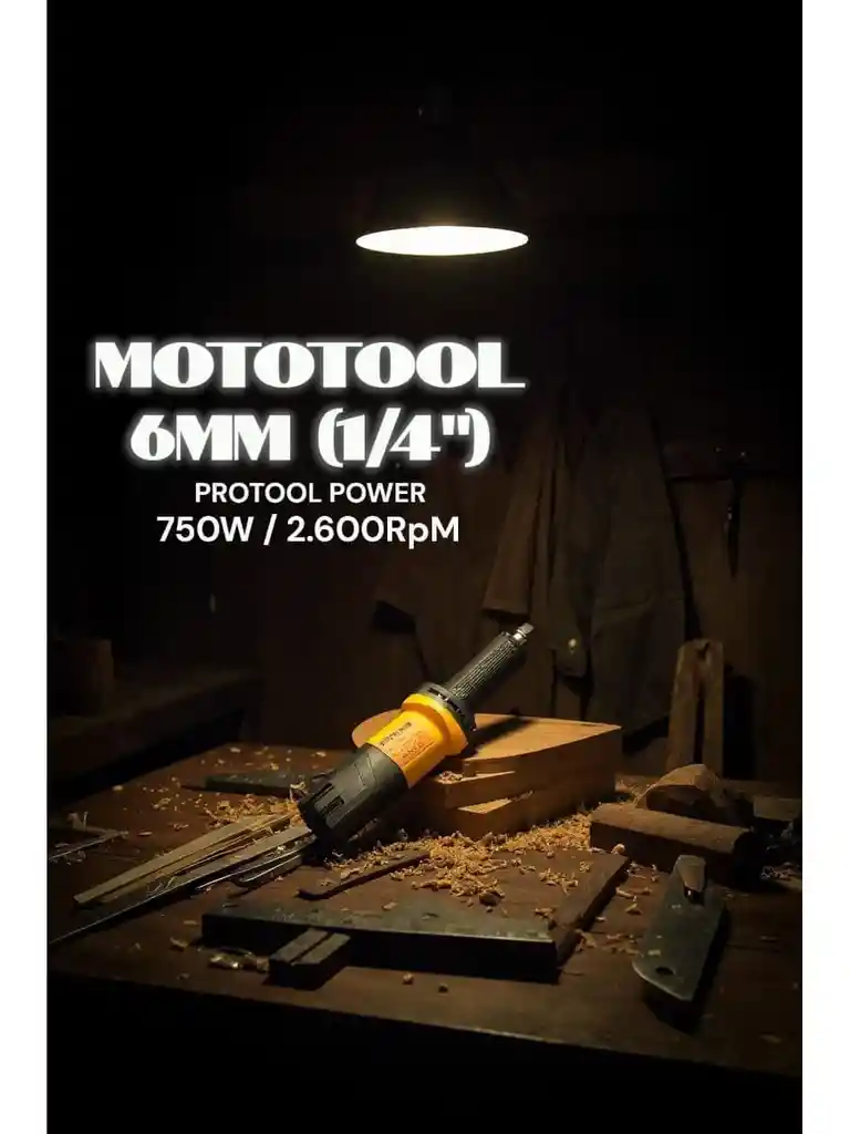 Mototool Largo Industrial 1/4 Dm7548-25a Prower Amarillo 50hz/60hz 750 W