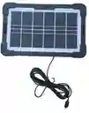 Ventilador Gd-8021 Recargable + Bombillo Led Y Panel Solar