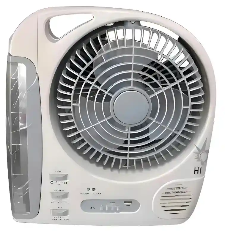 Ventilador Recargable Multifuncional Con Panel Solar Gd-8028