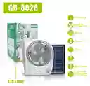 Ventilador Recargable Multifuncional Con Panel Solar Gd-8028