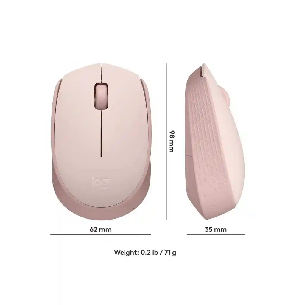 Mouse Logitech M170 Rosado Usb Inalambrico
