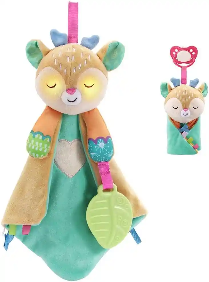 Peluche Interactivo Cervatilla Con Luz Y Chupete Para Bebés