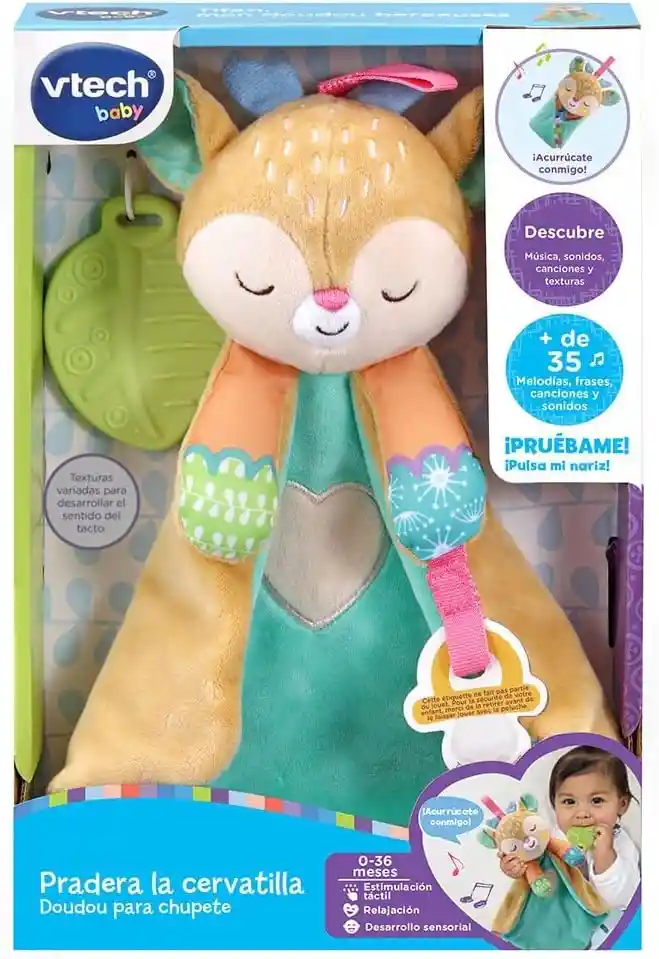 Peluche Interactivo Cervatilla Con Luz Y Chupete Para Bebés