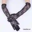 Guantes Largos De Encaje Floral Elegancia Vintage