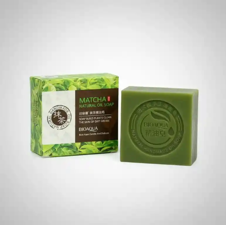 Jabon Facial Artesanal Te Verde Matcha Bioaqua 100gr