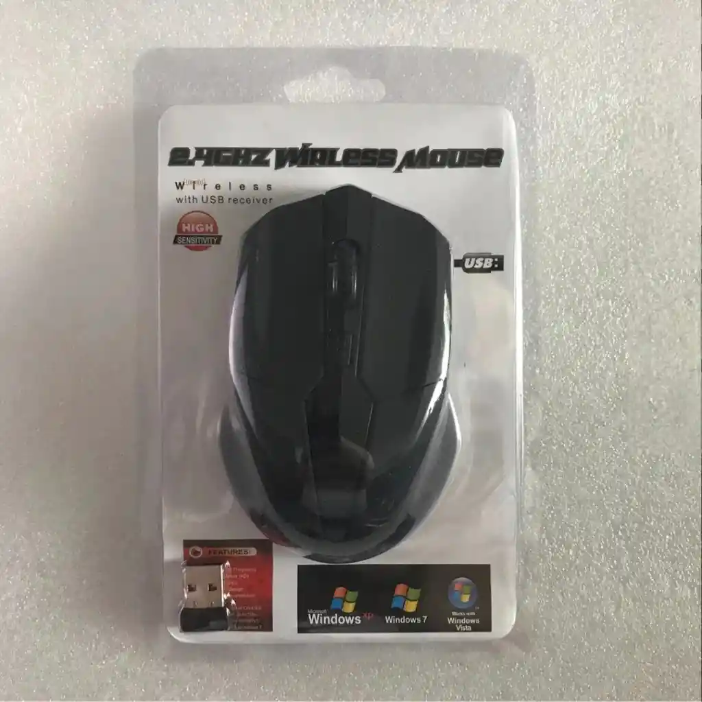 Mouse Inalámbrico De Receptor Usb 2.4 ghz