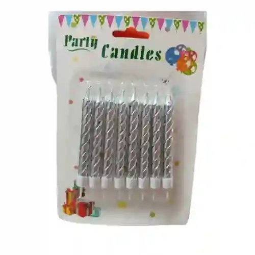 Vela Explendor Troquelada Multicolor X8und