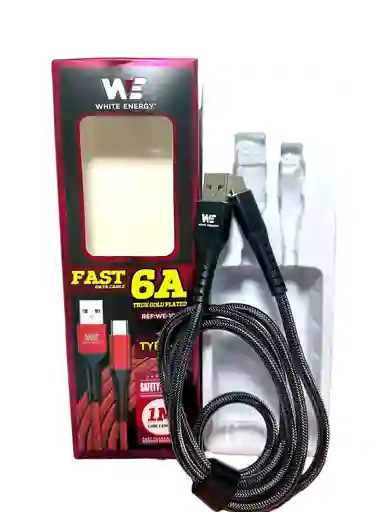 Cable Type-c 6a 1m White Energy