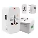Adaptador Con Cabeza Europea, Entrada Usb Para Viaje Sag24810-32
