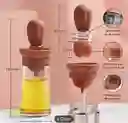 Dispensador De Aceite Miel Salsas Aderezos Con Brocha De Silicona