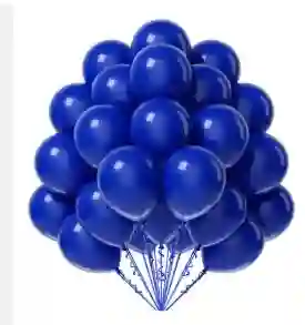 Paquete Por 20 Unidades De Globos Bombas R-12 Color Azul Rey