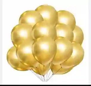 Paquete Por 20 Unidades De Globos Bombas R-12 Color Amarillo