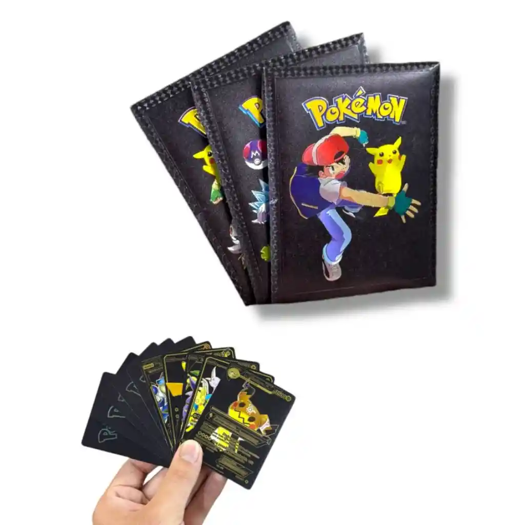 Sobre Cartas Pokémon Negras X 10 Unidades Aleatorias
