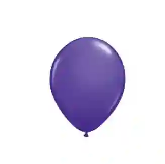 Paquete Por 20 Unidades De Globos Bombas R-12 Color Morado Oscuro