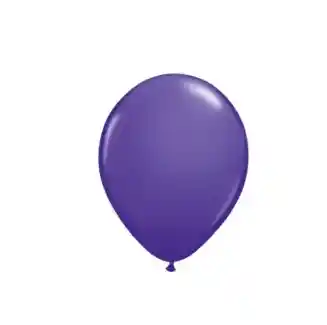 Paquete Por 20 Unidades De Globos Bombas R-12 Color Morado Oscuro