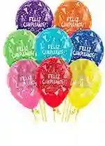 Paquete Por 20 Unidades De Globos Bombas R-12 Colores Feliz Cumpleaños