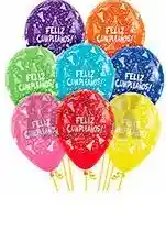 Paquete Por 20 Unidades De Globos Bombas R-12 Colores Feliz Cumpleaños