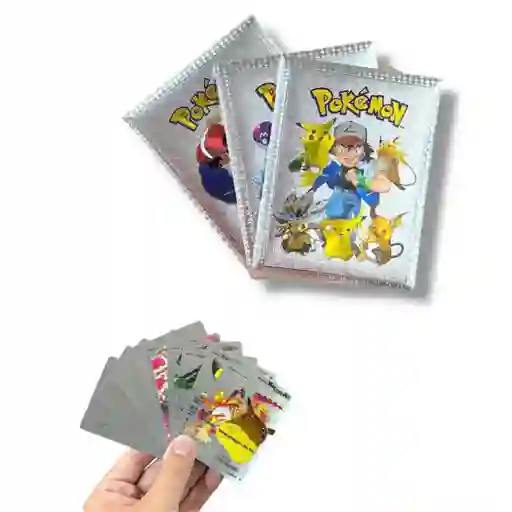 Sobre Cartas Pokémon Plateadas X 10 Unidades Aleatorias